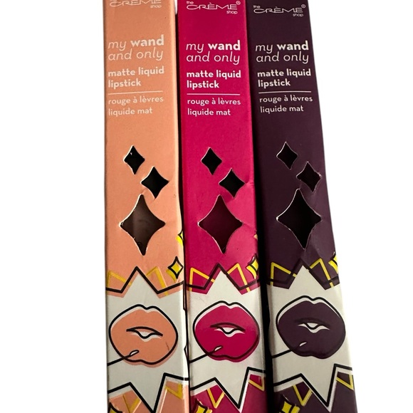The Creme Shop "My Wand & Only" Matte Lipstick Bundle of 3 NIB - Picture 5 of 8